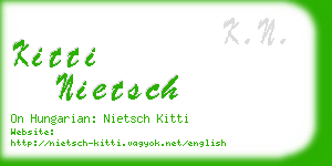 kitti nietsch business card